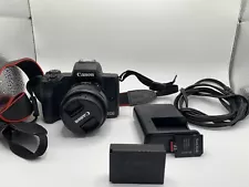 Canon EOS M50 24.1MP Mirrorless Camera - Black (Kit with 15-45mm STM Lens)