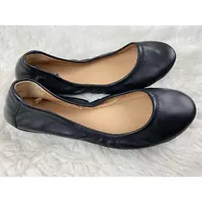 Sonoma Goods for Life Women's Size 8.5 Black Leather Slip On Ballet Flats