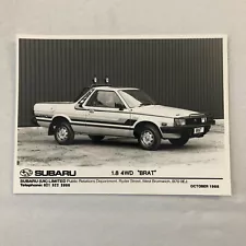 1988 1989 Subaru Brat 1.8 AWD Factory Press Photo Photograph Print UK