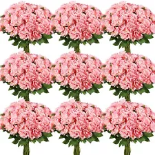 300 Pieces Artificial Rose Flower Realistic Silk Roses with Bouquet Stems Pla...