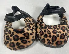 Faux Leopard or Cheetah Print Shoes for Plush Stuffed Toy Bears