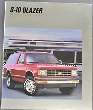 1988 Chevrolet S-10 Blazer Truck Brochure Tahoe High Country Excellent Original