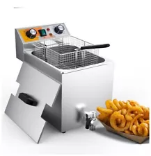 Electric Commercial Countertop Deep Fryer, 14 Qt. for Restaurant and Home Use