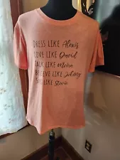 Schitts Creek Dress Like Alexis Love Like David Rose T Shirt Size XL