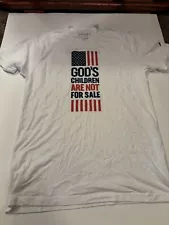 NEW LIMITED God's Children Are Not For Sale American Flag T-Shirt