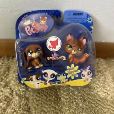 New Last Set LPS Littlest Pet Shop Happiest Fox #807 Hound Dog #808 NIB