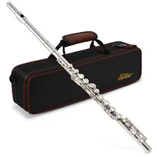 ðµ Eastar CONCERT FLUTE WITH CARRY CASE STAND FOR STUDENT SCHOOL BAND FLUTES