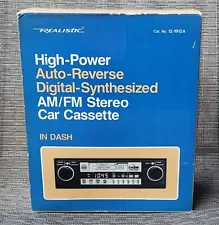 New ListingNew Realistic High-Power AM/FM Cassette Car Stereo Shaft Style Radio Old School