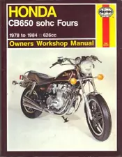 HONDA CB650 Z,CB650 NIGHTHAWK,SC CUSTOM HAYNES WORKSHOP MANUAL 1978-1984