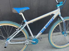 SE Big Ripper 29er BMX Cruiser Silver and Blue