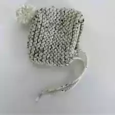 Handmade Knit or Crocheted Pixie Bonnet with Pom