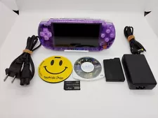 Sony PSP-3000 Playstation Portable Handheld Console Clear purple Customized