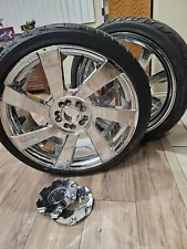 20 inch chrome rims with tires for sale