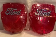 1953/1956 Step Side Ford truck taillight lens, Ford script taillight lens - PAIR