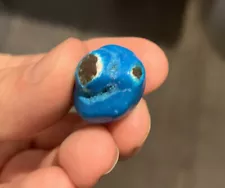 Weird M & M Candy w/face (cookie monster?) Collectible Candy Oddity peanut M&M