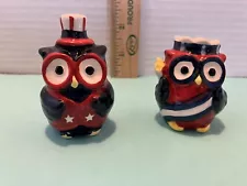 patriotic owl salt and pepper shakers For The Fourth Of July