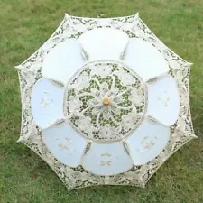 Wedding Photograph Stick Lace Umbrella Parasol Party Cosplay