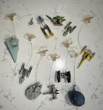 Star Wars 9 Mini Hanging Ships Lot