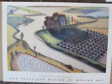 WAYNE THIEBAUD 1998 "Flatland River" SF Museum of Modern Art POP Poster