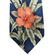 New ListingTommy Bahama Mens 100% Silk Necktie USA Designer Handmade Hibiscus Tropical Tie