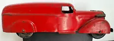 RED CITY DELIVERY TRUCK WYANDOTTE 11" PRESSED STEEL 1930s