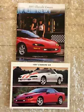 1997 CAMARO SLP SS DEALER OPTIONS CARD & CAMARO DEALER'S SALES BROCHURE