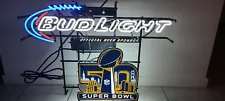 Bud Light Super Bowl 50 Neon Sign