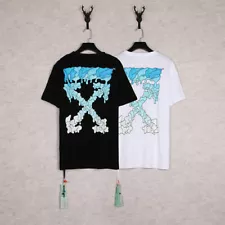 For Off White C/O Virgil 21SS Gradient melt arrow printing Men Women T-shirt