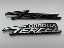 1978-1982 Toyota Corolla Tercel Fender Emblem & Tercel Ornament Badge Trim (For: 1982 Toyota Corolla)