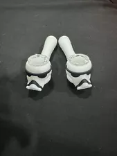 Collectible Star Wars Storm Trooper Silicone Tobacco Smoking Pipe W/ Glass Bowl