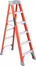 New ListingLouisville Ladder 6-Foot Fiberglass Step Ladder, 300-Pound Load Capacity, Type I