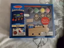 New Melissa and Doug Create a Craft Wooden Train Kit Toy for Ages 4+ New