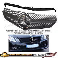 E63 Grille E-Class Coupe Matte Black E550 E350 C207 Star 2010 2011 2012 2013