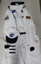 Aeromax Astronaut Adult Large NASA Costume White Space Jumpsuit with Hat