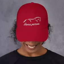 Embroidered Dad hat 'I'm a Horse Person' Graphic Cap one size for sale