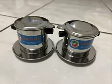 2- Vietnamese Coffee Filter Stainless Steel Filter Press Maker Ca Phe Phin 7cm