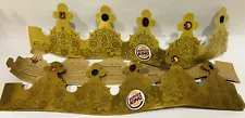 3) Burger King Pretend Jeweled Cardboard Crowns 2007