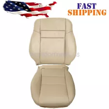 2003-2007 Fits Honda Accord 4-Door Driver Bottom-Top Leather Seat Cover Tan