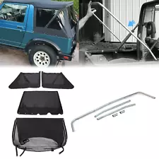 For 86-94 Suzuki Samurai Soft Top 98515 & Zippered Windows w/ Steel Support Bow