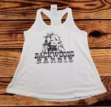 Dolly Parton Backwoods Barbie White Womans Tank Top size L XL 2X XXL NEW NWT