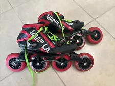 Vanilla BLACKMAIL Speed Skates Roller Blades Size US 7 & Wheels!