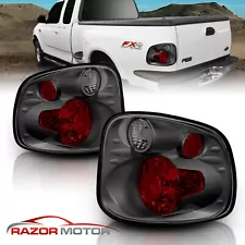 2001-2003 For Ford F-150 FlareSide Smoke Lens Rear Brake Tail Lights Pair