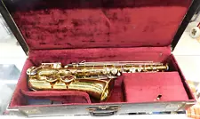 Vintage F.E. Olds & Son The Parisian Ambassador Saxophone France With Case