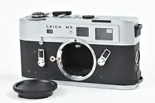 Leica M5 Silver Chrome 35mm Rangefinder Film Camera Body [Good] 88-J49