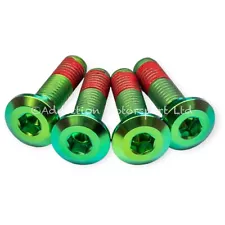 6x Green Titanium Rear Disc Rotor Bolts Screws for Kawasaki Ninja ZX-11 1994-01