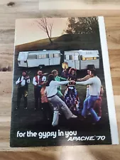 Vintage 1970 Apache For The Gypsy In You Trailer Camper Sales Ad Brochure Travel