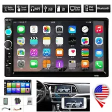 7 Inch Double 2 DIN Car MP5 Player Touch Screen Stereo Radio Mirror Link TF USB