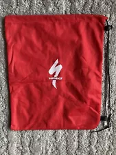 Specialized Red S-Works Drawstring Bag. Shoes Helmet. Cycling Bicycle.