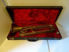 SALE ONE VALVE TRUMPET SIGNED by CHICAGO MUSICIAN HOWARD WALLACE MUSIC HISTORY