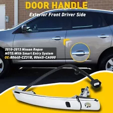 For 2010-2013 Nissan Rogue Car Front Outside Left Chrome Door Handle Smart Entry